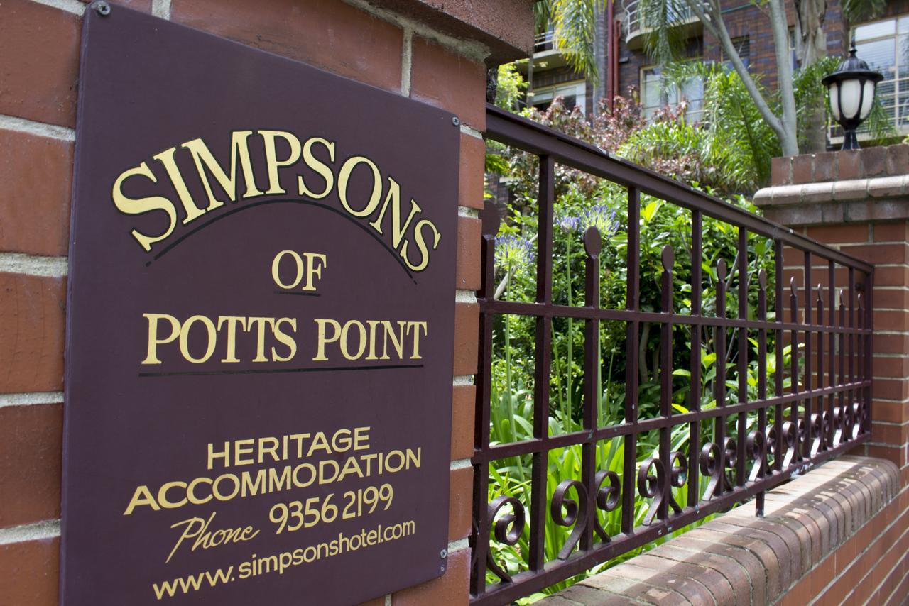 Simpsons Of Potts Point Hotel ซิดนีย์ ภายนอก รูปภาพ